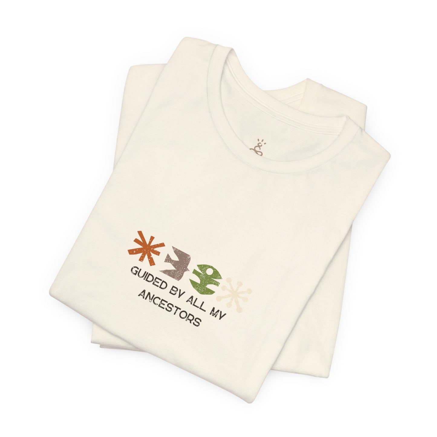 Guided by All My Ancestors Tee — Ancestral Symbols Graphic T-Shirt