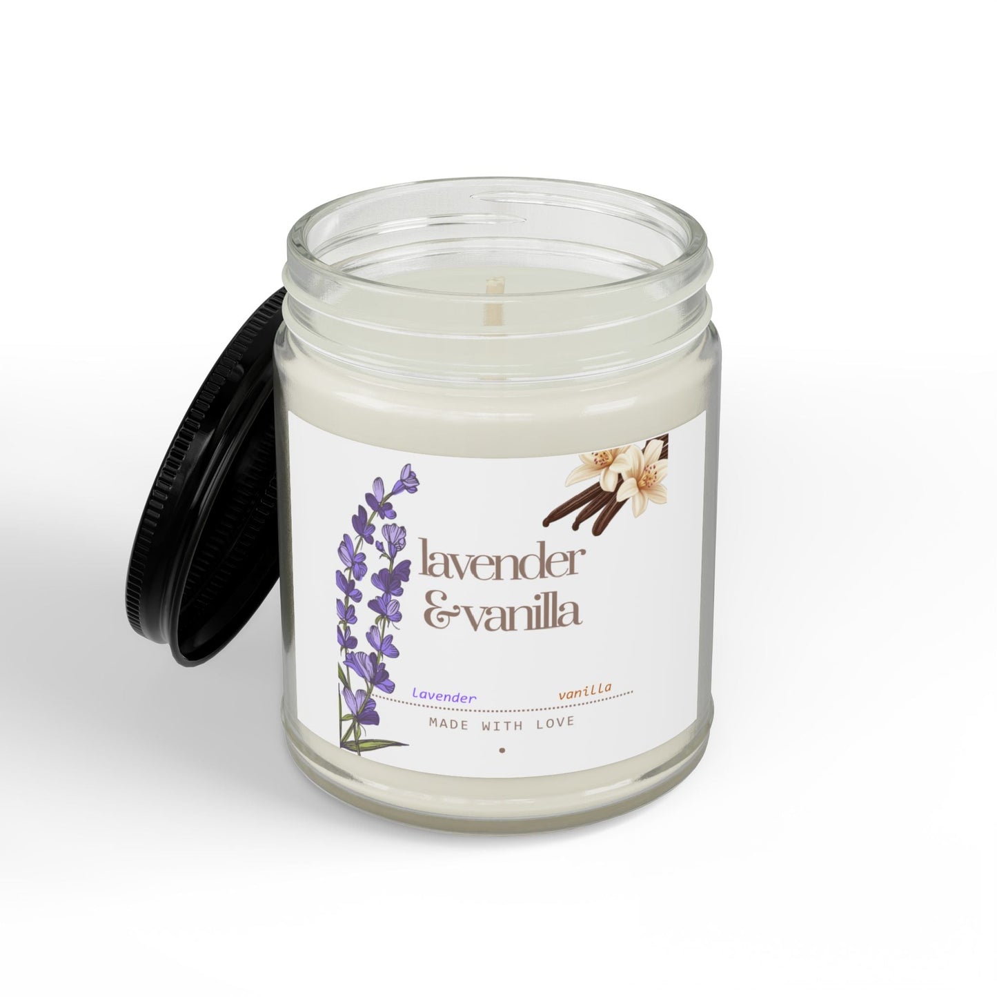 Lavender & Vanilla Soy Candle 4oz / 9oz - Soul Breathe
