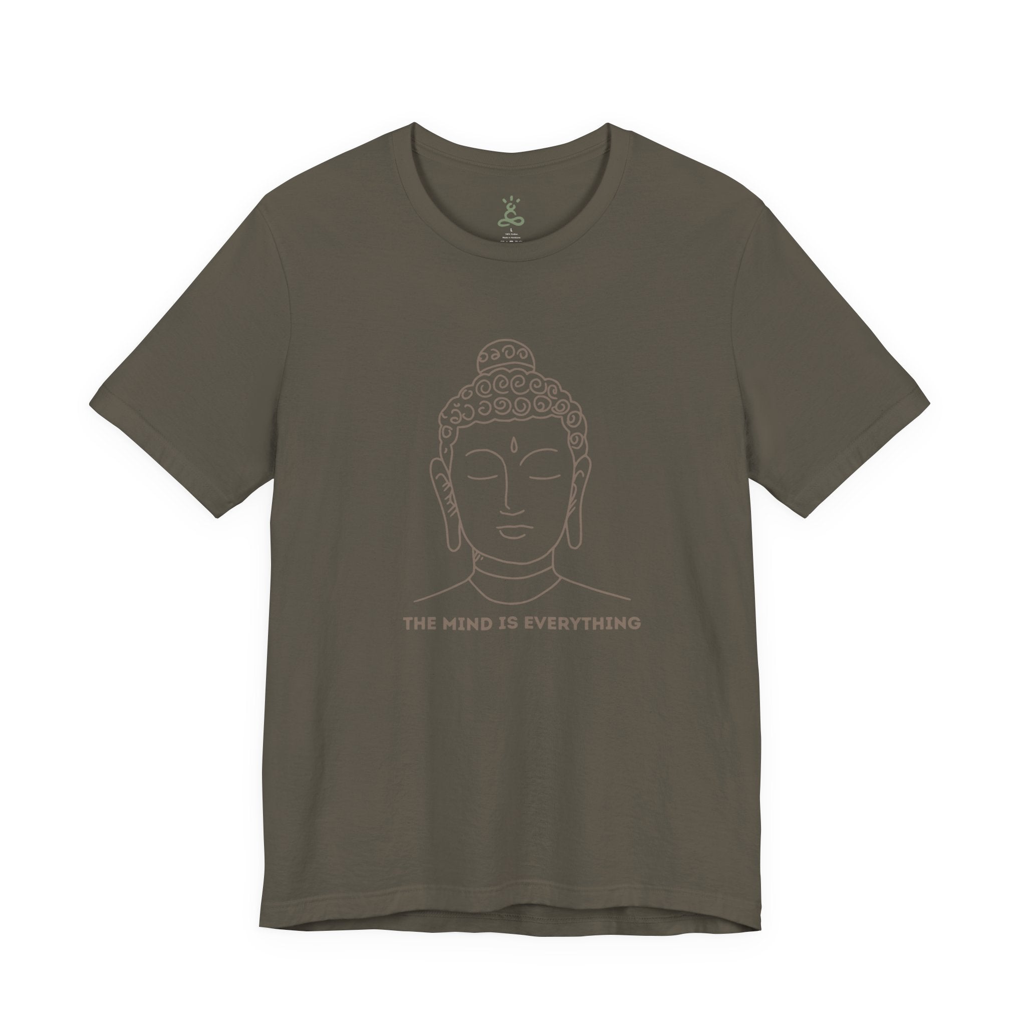 Mindfulness Buddha Tee - Jersey Short Sleeve Shirt, Spiritual Gift, Yoga Shirt, Meditation Apparel, Self-Care Clothing