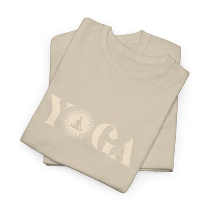 Minimal Gold Script Yoga T-Shirt