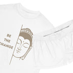 Buddha Inspirational Women's Pajama Set, Relaxing Sleepwear, Cozy Loungewear, Self-Care Gift, Cute Pajamas