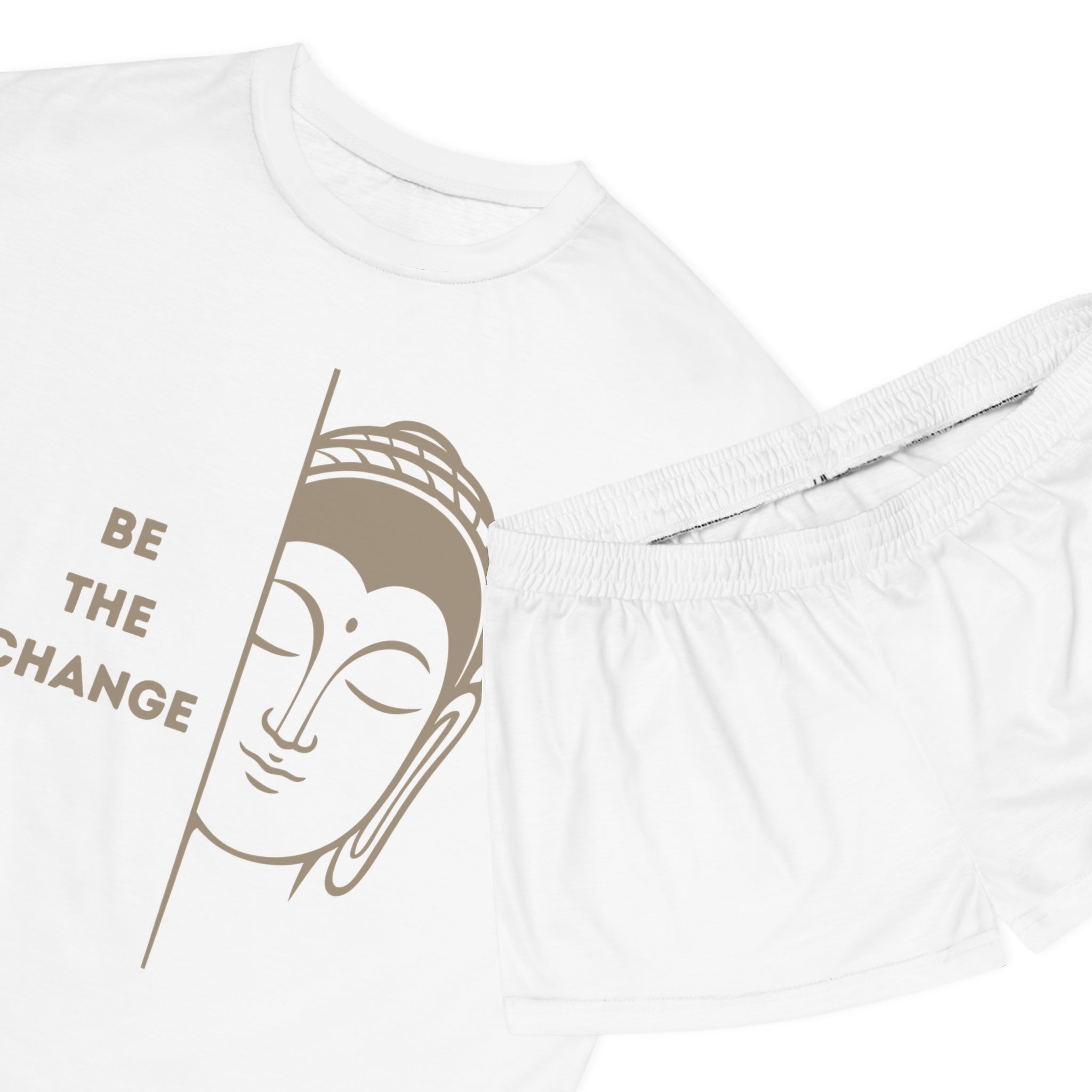 Buddha Inspirational Women's Pajama Set, Relaxing Sleepwear, Cozy Loungewear, Self-Care Gift, Cute Pajamas