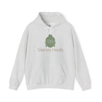 Silence Heals Unisex Hooded Sweatshirt, Cozy Casual Wear, Streetwear Style, Eco-Friendly Gift