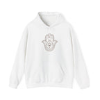 Spiritual Hamsa Hoodie - Cozy Unisex Sweatshirt with Spiritual Design, Ideal for Meditation, Yoga, or Everyday Wear, Gift for Her or Him