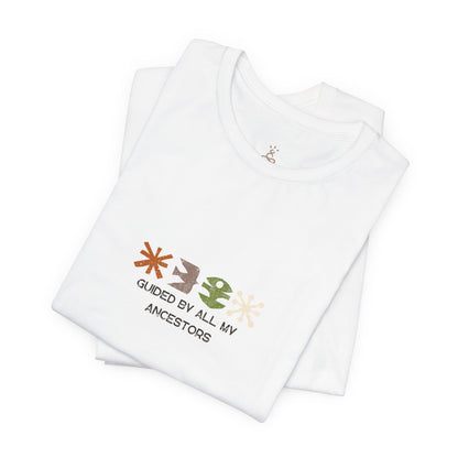 Guided by All My Ancestors Tee — Ancestral Symbols Graphic T-Shirt