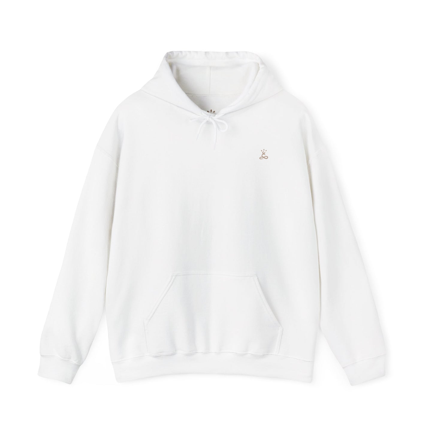 Sudadera con capucha de arte de yoga minimalista