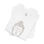 Mindfulness Buddha Tee - Jersey Short Sleeve Shirt, Spiritual Gift, Yoga Shirt, Meditation Apparel, Self-Care Clothing