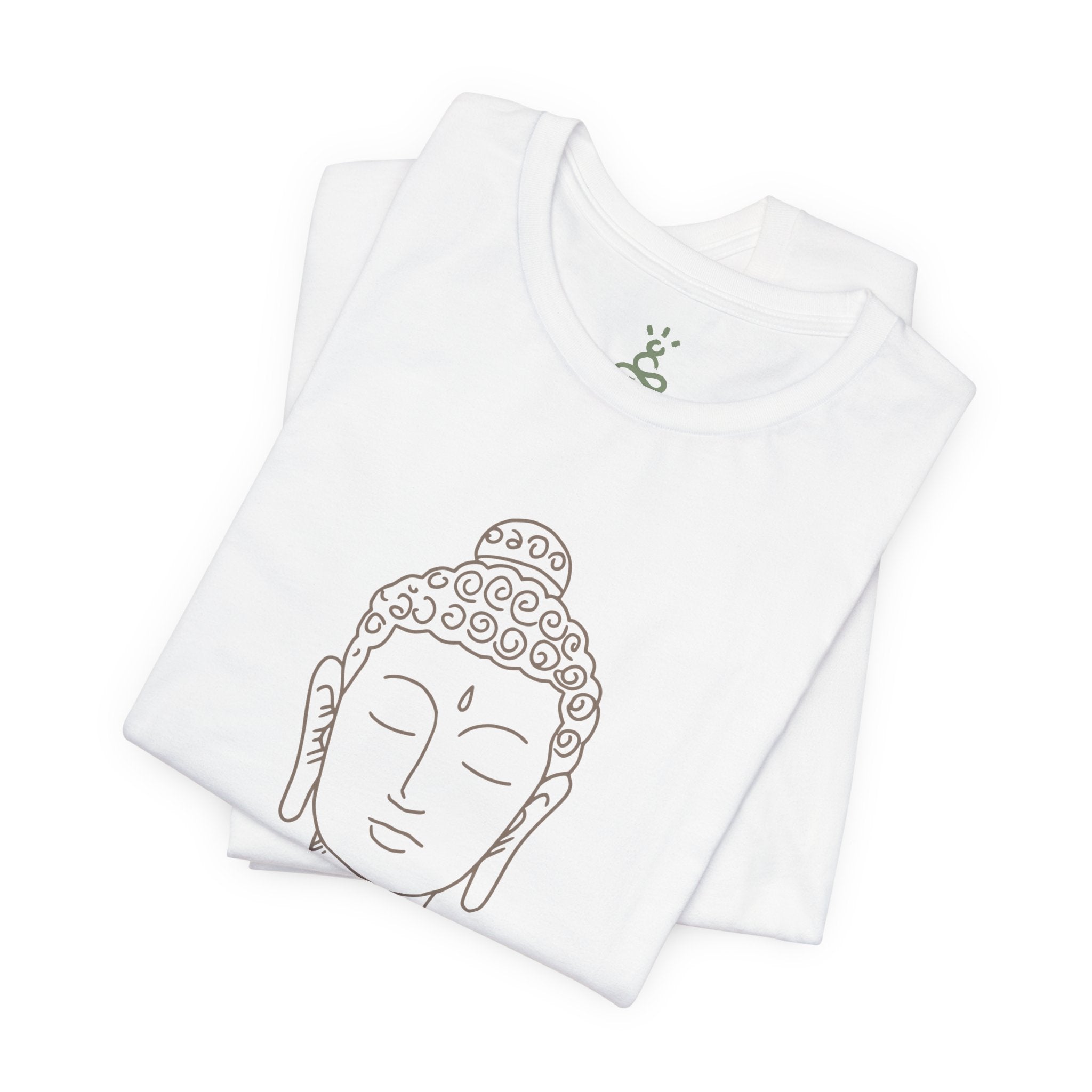 Mindfulness Buddha Tee - Jersey Short Sleeve Shirt, Spiritual Gift, Yoga Shirt, Meditation Apparel, Self-Care Clothing