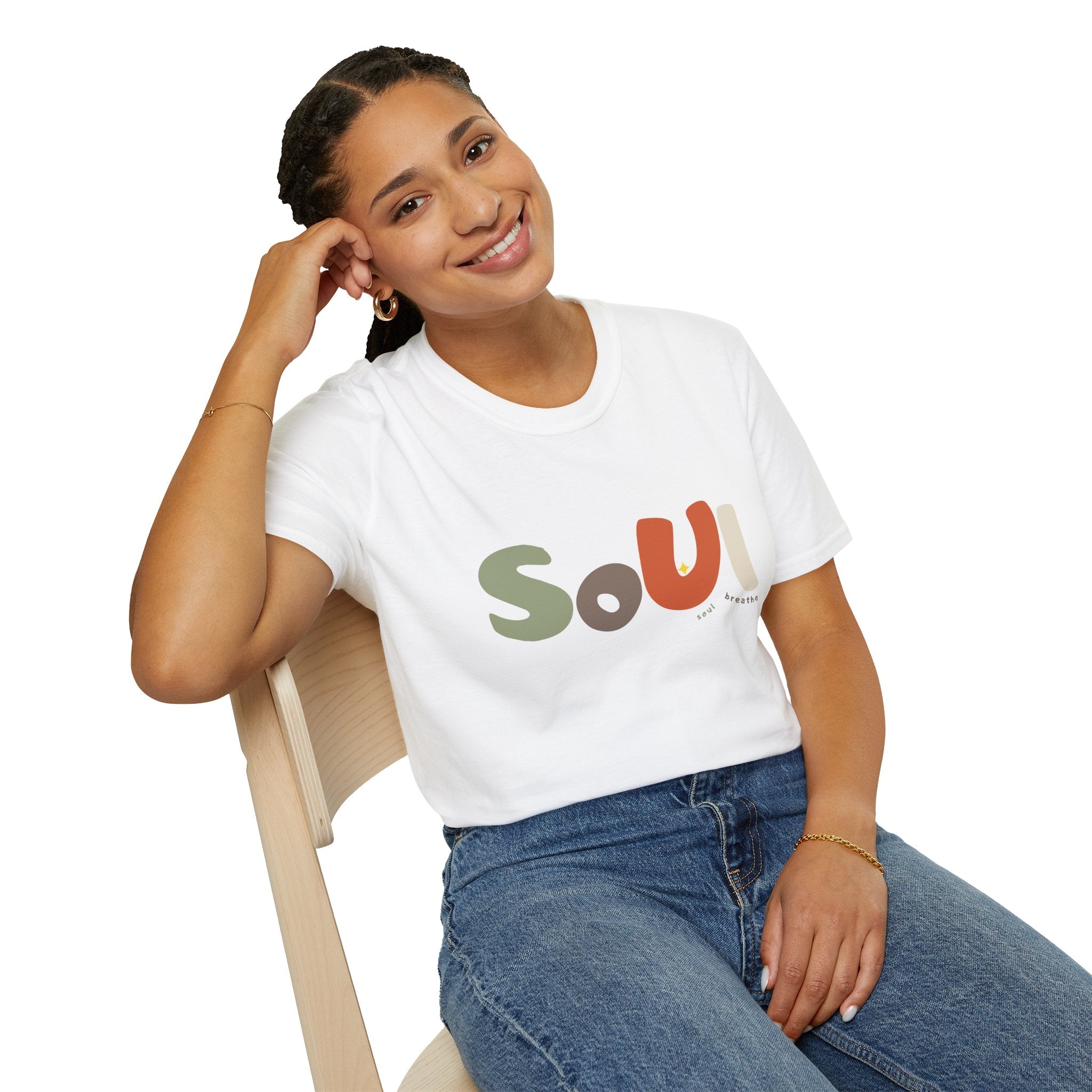 Soul Unisex T-Shirt – Soft Style Tee for Males & Females, Perfect Gift for Spirituality, Wellness, Yoga Lovers, Casual Wear