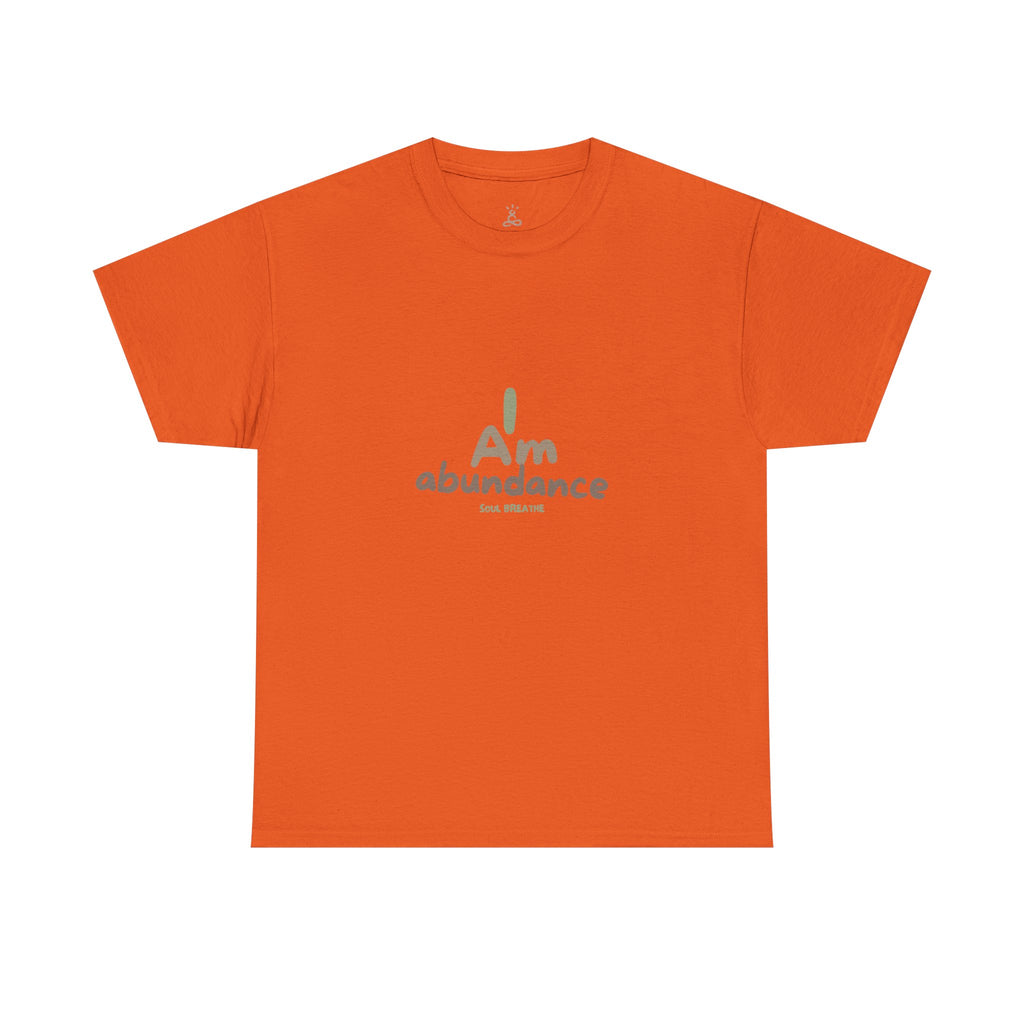 Spiritual T-Shirt - I Am Abundance Mindset Affirmation Tee