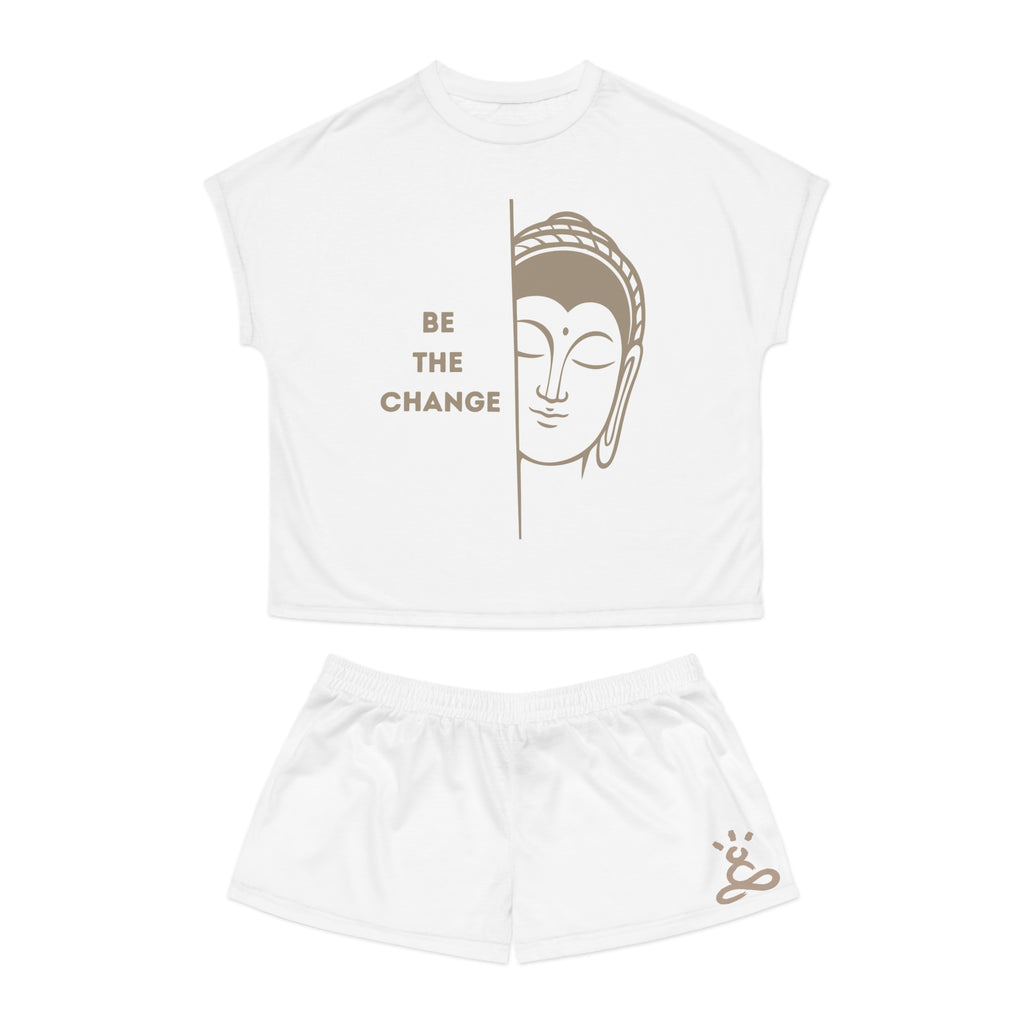 Buddha Inspirational Women's Pajama Set, Relaxing Sleepwear, Cozy Loungewear, Self-Care Gift, Cute Pajamas