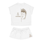 Buddha Inspirational Women's Pajama Set, Relaxing Sleepwear, Cozy Loungewear, Self-Care Gift, Cute Pajamas