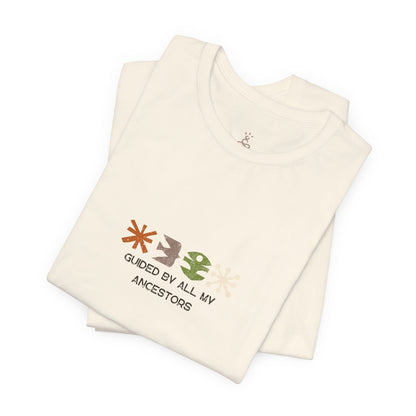 Guided by All My Ancestors Tee — Ancestral Symbols Graphic T-Shirt