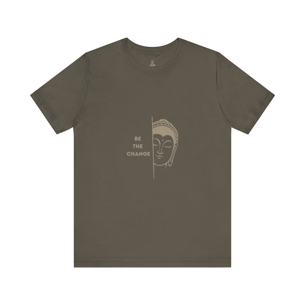 Minimalist Buddha 'Be The Change' T-Shirt | Inspirational Yoga