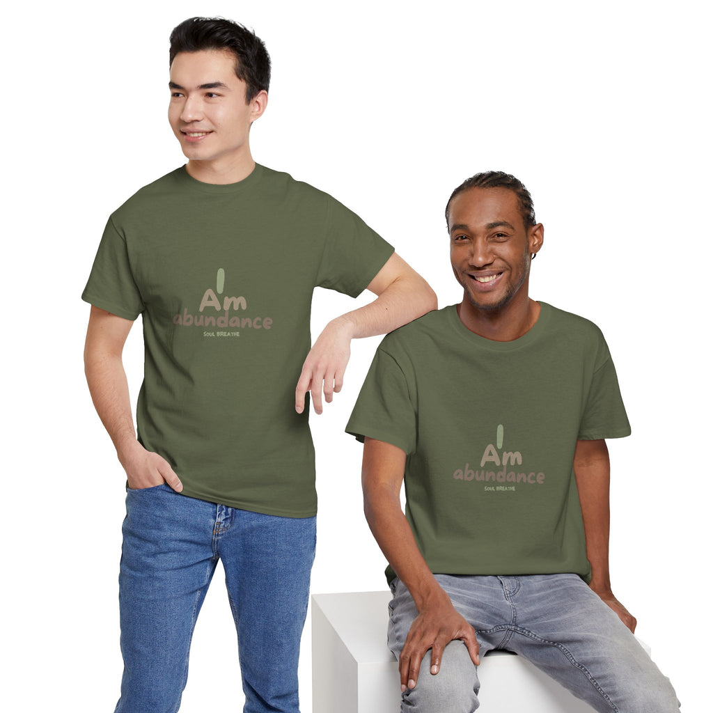 Spiritual T-Shirt - I Am Abundance Mindset Affirmation Tee