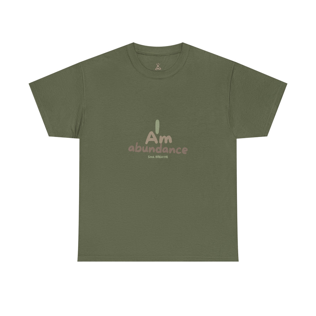 Spiritual T-Shirt - I Am Abundance Mindset Affirmation Tee