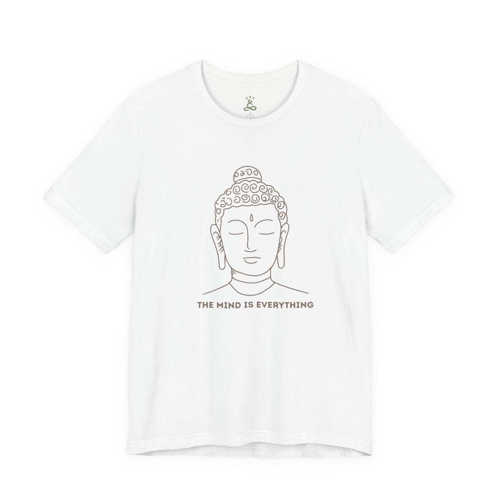Mindfulness Buddha Tee - Jersey Short Sleeve Shirt, Spiritual Gift, Yoga Shirt, Meditation Apparel, Self-Care Clothing