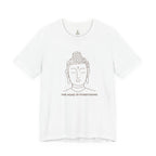Mindfulness Buddha Tee - Jersey Short Sleeve Shirt, Spiritual Gift, Yoga Shirt, Meditation Apparel, Self-Care Clothing