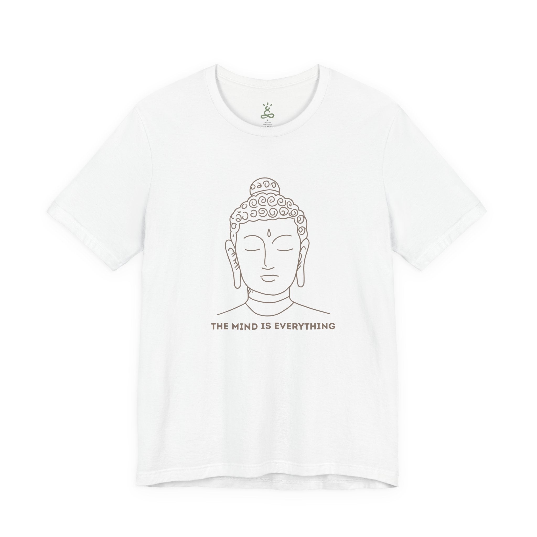 Mindfulness Buddha Tee - Jersey Short Sleeve Shirt, Spiritual Gift, Yoga Shirt, Meditation Apparel, Self-Care Clothing