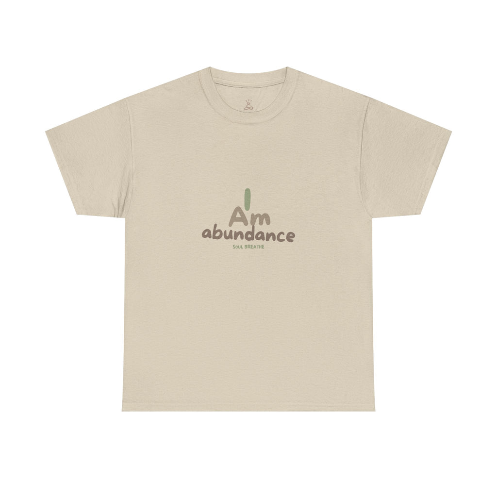 Spiritual T-Shirt - I Am Abundance Mindset Affirmation Tee