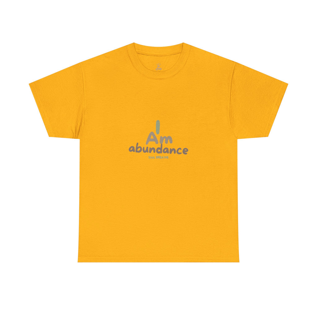 Spiritual T-Shirt - I Am Abundance Mindset Affirmation Tee