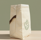Mindful Canvas Lunch Bag, Eco-Friendly Tote, Yoga Lunch Bag, Gift for Wellness Enthusiasts, Meditation Accessory, Sustainable Snack Bag
