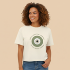 Good Vibes Women's Boxy Tee, Casual T-Shirt, Summer Fashion, Gift for Her, Relaxed Fit Top