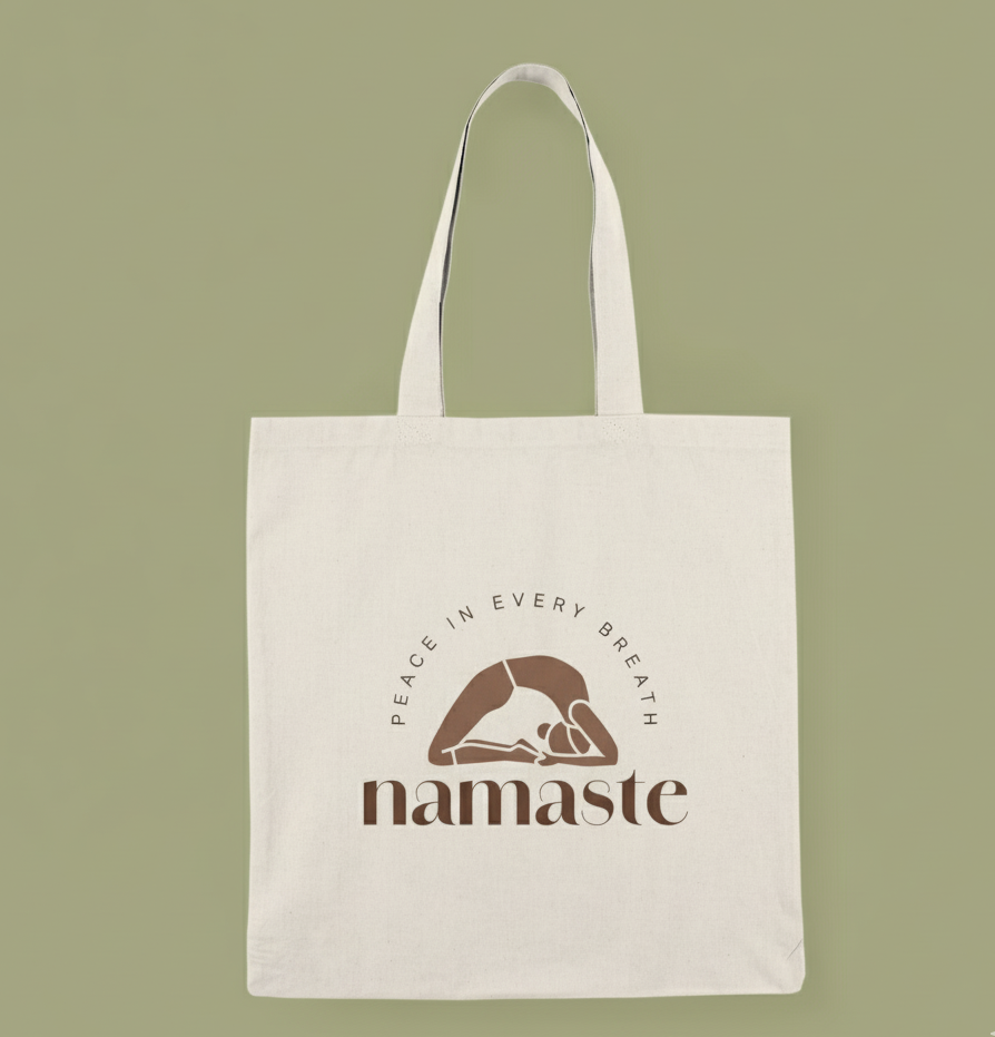 Soul Breathe Namaste Yoga Tote Bag: Your Mindful Companion for Inner Peace & Practice