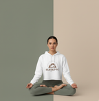 Namaste Crop Hoodie -Yoga Apparel, Women's Activewear, Mindfulness Gift, Workout Top, Cozy Loungewear
