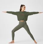 Namaste Women's Cinched Bottom Hoodie, Yoga Hoodie, Relaxed Fit Sweatshirt, Meditation Apparel, Mindfulness Gift, Cozy Layering Piece