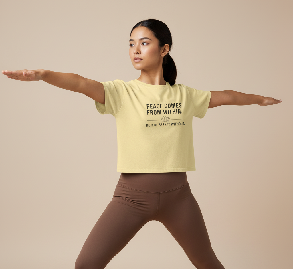 Boxy Tee Mindful Mantra T-Shirt
