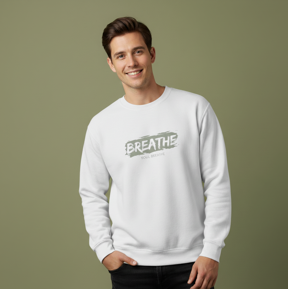 Men's Breathe Crewneck Sweatshirt - The Pause Collection