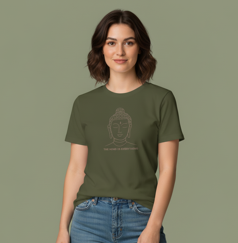 Mindfulness Buddha Tee - Jersey Short Sleeve Shirt, Spiritual Gift, Yoga Shirt, Meditation Apparel, Self-Care Clothing