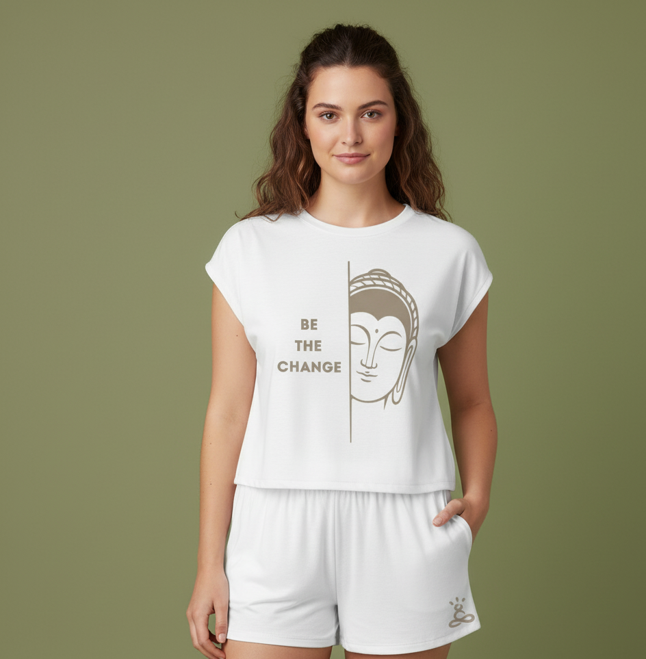 Buddha Inspirational Women's Pajama Set, Relaxing Sleepwear, Cozy Loungewear, Self-Care Gift, Cute Pajamas