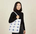 Eye-Catching Evil Eye Canvas Tote Bag for Daily Use
