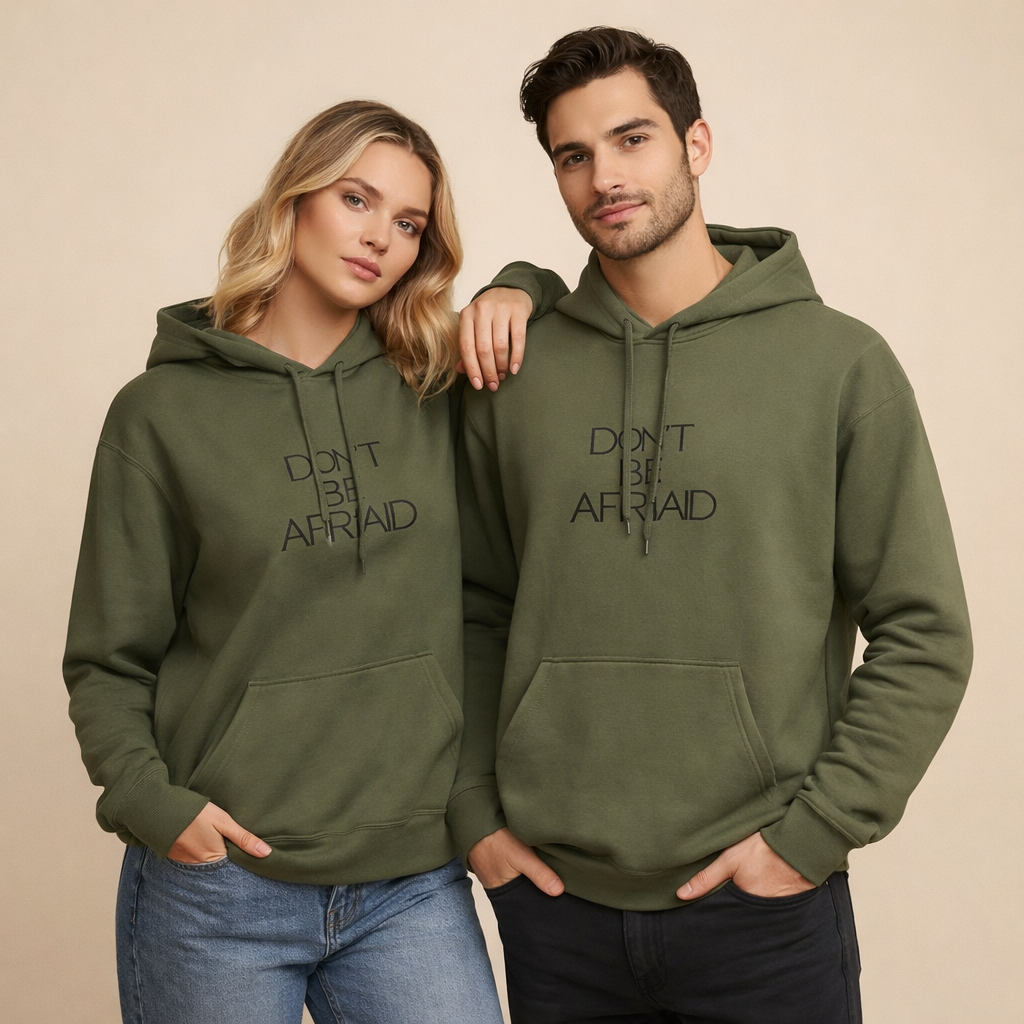 Hoodie 'Don't Be Afraid' Minimalist
