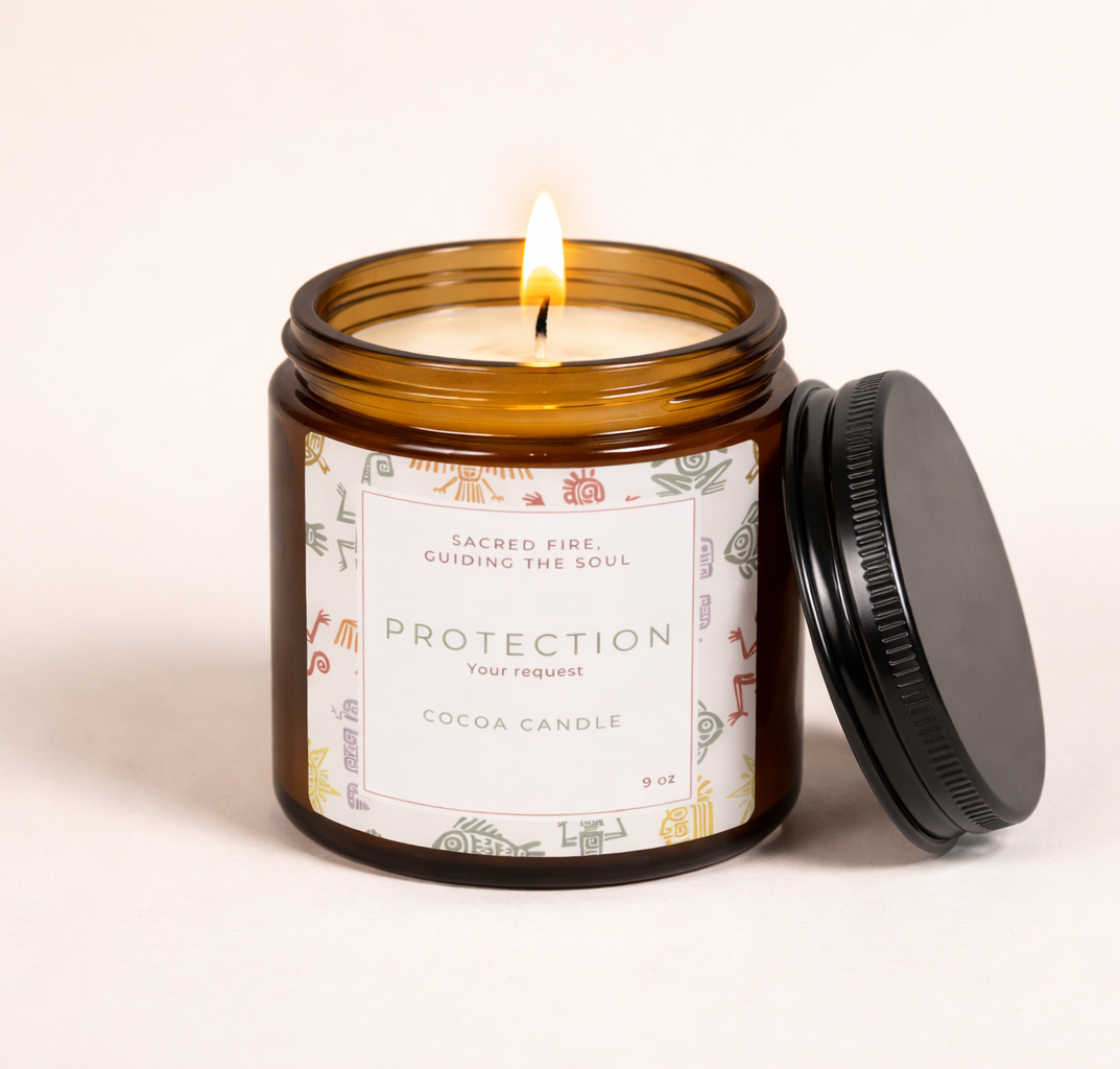 Bougie parfumée au soja Protection