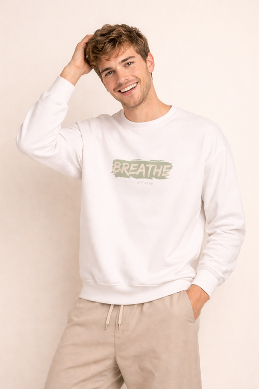 Men's Breathe Crewneck Sweatshirt - The Pause Collection