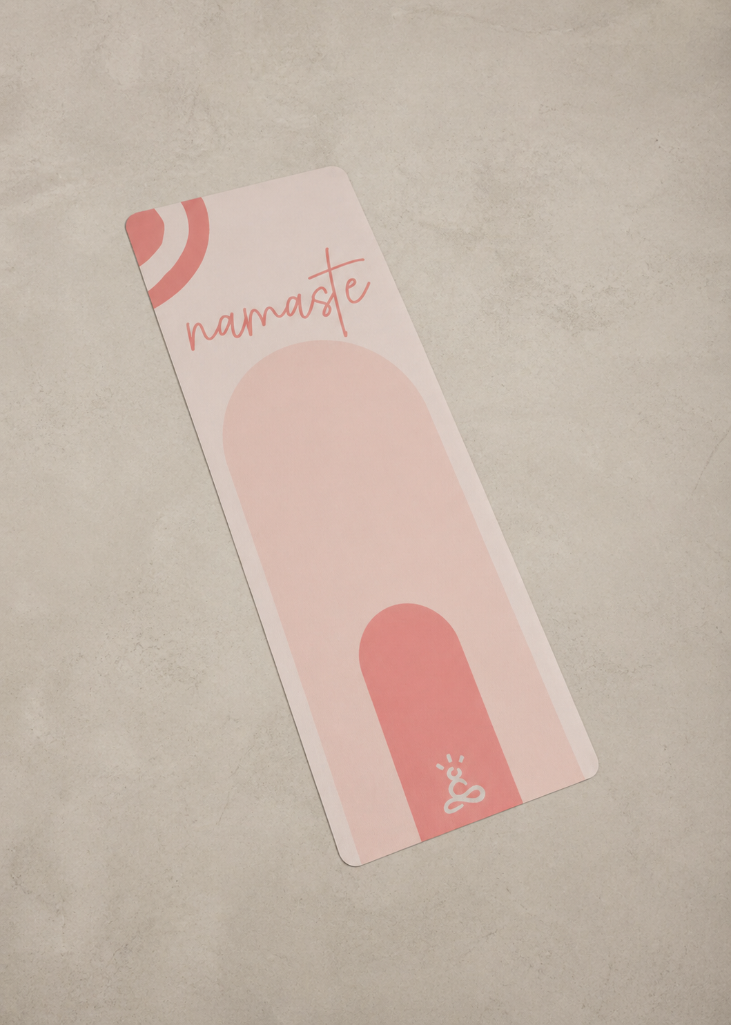 Pink Abstract Yoga Mat
