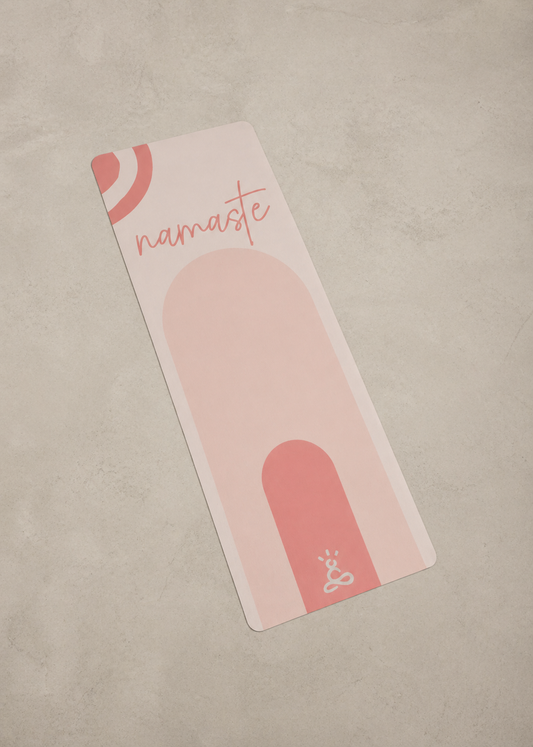 Pink Abstract Yoga Mat