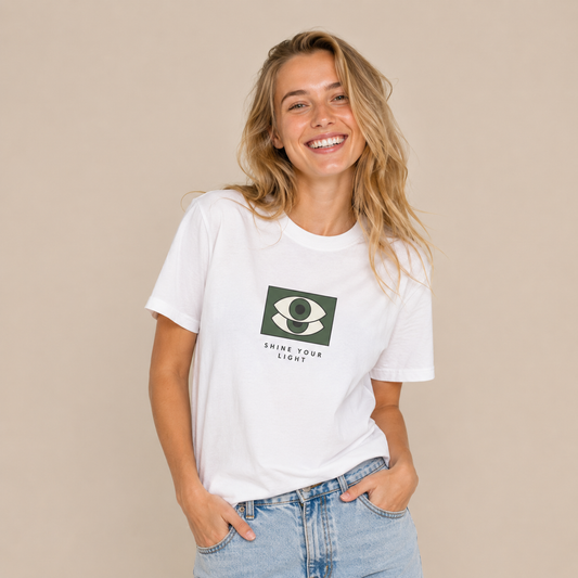 Open Your Eyes' Minimalist Casual T‑Shirt