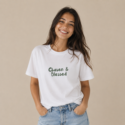 Camiseta Elegido y Bendecido