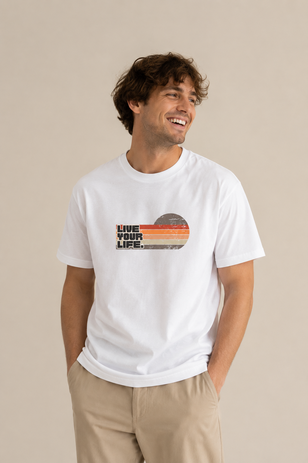 Retro 'Live Your Life' Tee