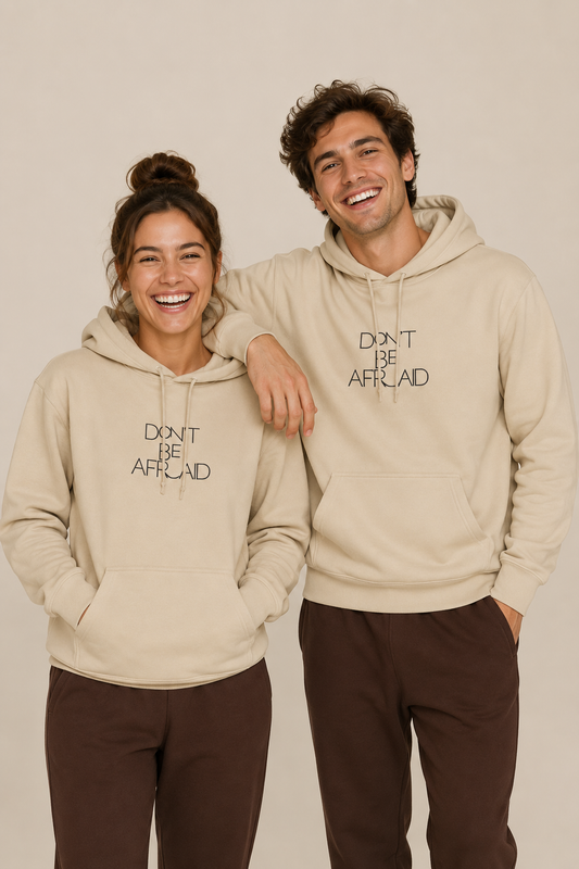 Hoodie 'Don't Be Afraid' Minimalist