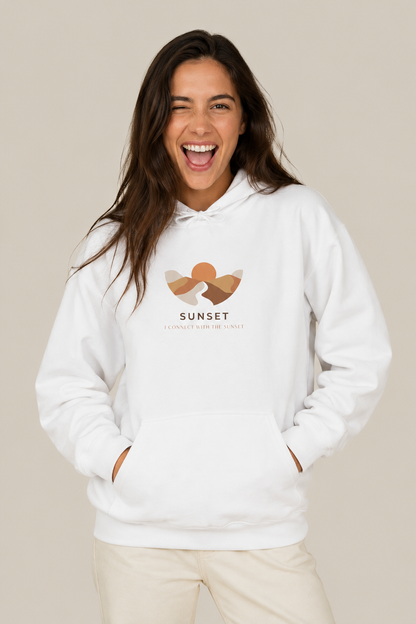 Sudadera con capucha de atardecer