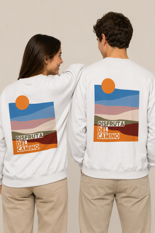 Disfruta del Camino Scenic Sunset Graphic