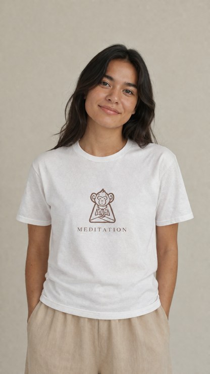 Monkey Meditation Tee