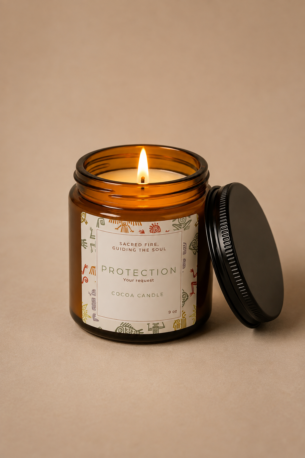 Vela de soja aromática Protectora