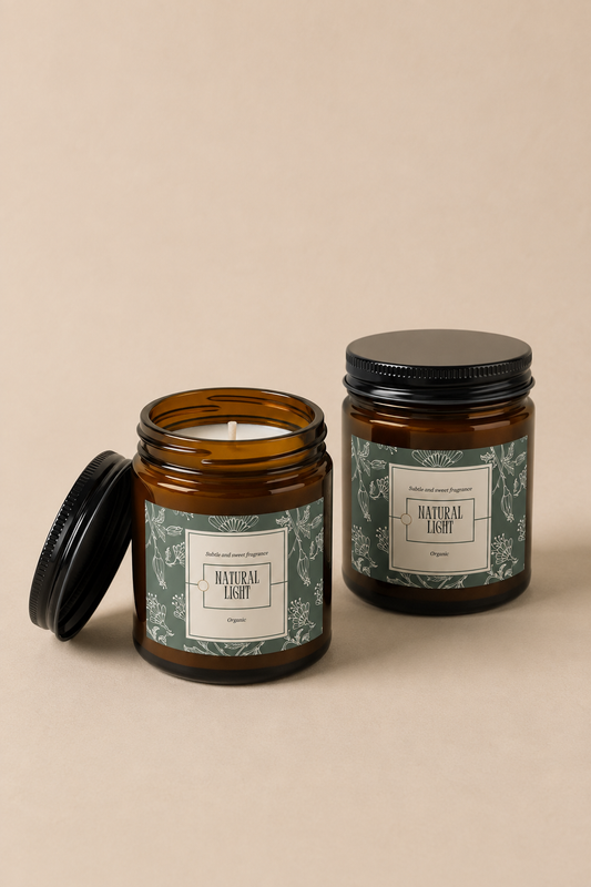Vela aromática de luz natural (4 oz y 9 oz)