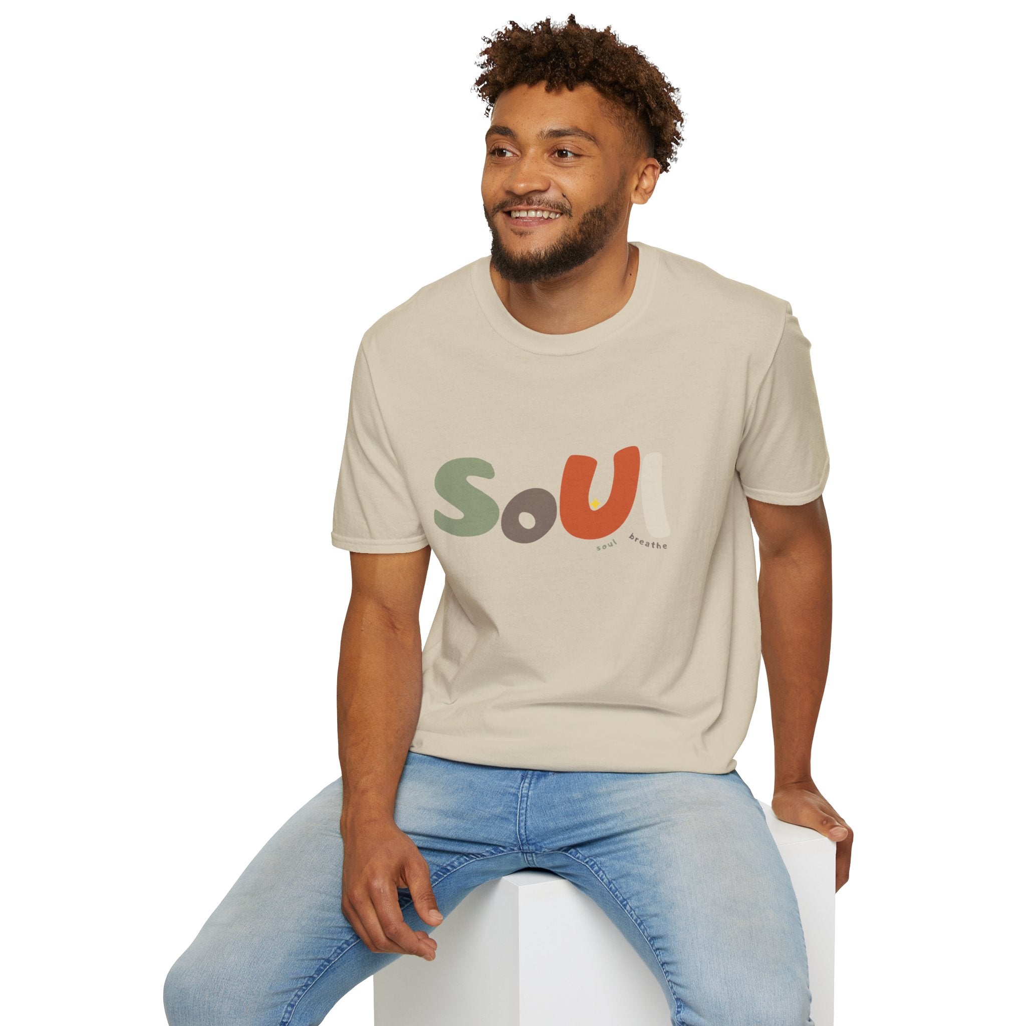 Soul Unisex T-Shirt – Soft Style Tee for Males & Females, Perfect Gift for Spirituality, Wellness, Yoga Lovers, Casual Wear